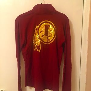 PINK Redskins Football 1/2 Zip up sweater.
